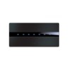 PLAQUE TOUCH 44 RECTANGULAIRE ALUMUNIUM ANTHRACITE BROSSE 7 MODULES|sfh|9a20dfef15c7|
