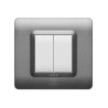 PLAQUE TECHNOPOLYMERE 44 CARRÉE ARGENT OPAQUE 2 MODULES|sfh|4a25ab048c85|
