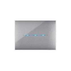 PLAQUE YOUNG TOUCH 44 RECTANGULAIRE GRIS MÉTALLISÉ 3 MODULES|sfh|3c4ab4f4a527|