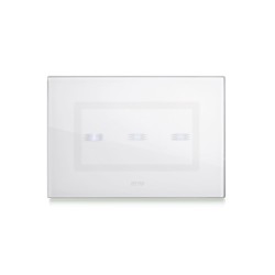 PLAQUE VERA 44 TOUCH RECTANGULAIRE BLANC 4 MODULES 3 COMMANDES|sfh|f2822c3b9cd0|