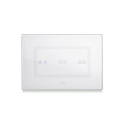 PLAQUE VERA 44 TOUCH RECTANGULAIRE BLANC 4 MODULES 3 COMMANDES|sfh|8c4b9c86b168|