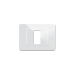 PLAQUE TECHNOPOLYMERE 44 RECTANGULAIRE BLANC 1 MODULE|sfh|75d40a8da35e|