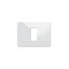 PLAQUE TECHNOPOLYMERE 44 RECTANGULAIRE BLANC 1 MODULE|sfh|75d40a8da35e|
