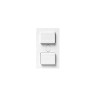 DOUBLE BOUTON POUSSOIR POUR VOLET ROULANT BLANC|sfh|0e74b8058f6d|