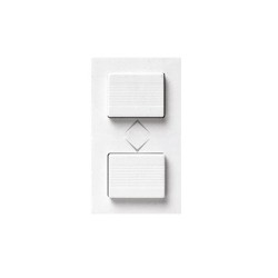 DOUBLE BOUTON POUSSOIR POUR VOLET ROULANT BLANC|sfh|1ea5ba81b946|
