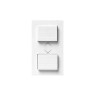DOUBLE BOUTON POUSSOIR POUR VOLET ROULANT BLANC|sfh|1ea5ba81b946|