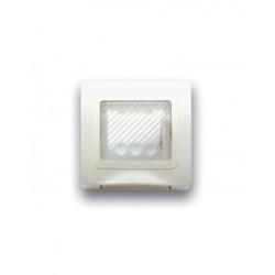 PLAQUE ETANCHE ENCASTREE CARREE 2 MODULES S44 BLANC|sfh|c6d8717c99c7|