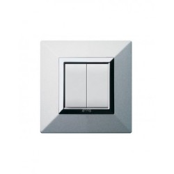 PLAQUE ZAMA 44 CARRÉE ALUMUNIUM NATUREL BROSSÉ 2 MODULES|sfh|a1dff079c7c6|