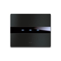 PLAQUE TOUCH 44 RECTANGULAIRE ALUMUNIUM ANTHRACITE BROSSE 3 MODULES|sfh|66ae59dc5849|