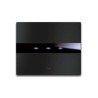 PLAQUE TOUCH 44 RECTANGULAIRE ALUMUNIUM ANTHRACITE BROSSE 3 MODULES|sfh|58b98f926a35|