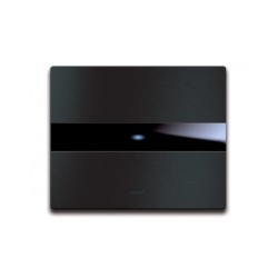 PLAQUE TOUCH 44 RECTANGULAIRE ALUMUNIUM ANTHRACITE BROSSE 3 MODULES|sfh|8a77aeb3cc8c|
