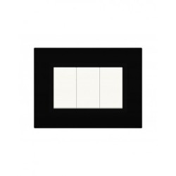 PLAQUES NOVA 45 RECTANGULAIRE NOIR 3 MODULES|sfh|21144825b5a4|