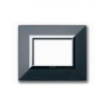 PLAQUE ZAMA 44 RECTANGULAIRE GRIS FONCÉ METALLISÉ 3 MODULES|sfh|36411c6324b7|