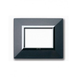 PLAQUE ZAMA 44 RECTANGULAIRE GRIS FONCÉ METALLISÉ 3 MODULES|sfh|3b3639f598a3|