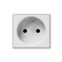 PRISE 2 POLES CARREE 16A AVEC SECURITE BLANC|sfh|1608a54d21d5|