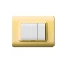 PLAQUE TECHNOPOLYMERE 44 RECTANGULAIRE DORÉE 3 MODULES|sfh|41793f0e8ad8|
