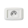 PLAQUE YES 45 RECTANGULAIRE BLANC TROU CARRE 2 MODULES|sfh|aa97b222a5c3|