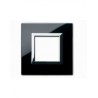 PLAQUE VERA 44 CARREE EN VERRE NOIR ABSOLU 2 MODULES|sfh|b9f002901555|