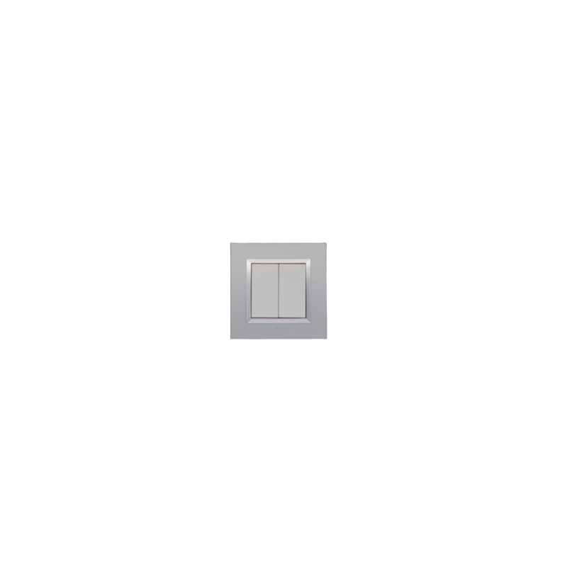 BELLA Carrée Argent Opaque / Cardre Chromé|sfh|8eab0f17882d|
