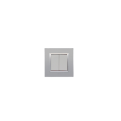 BELLA Carrée Argent Opaque / Cardre Chromé|sfh|8a56ad6380ff|