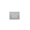 BELLA Rectangulaire Argent Opaque / Cardre Chromé|sfh|dbc2b36d39cf|