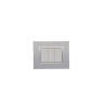 BELLA Rectangulaire Argent Opaque / Cardre Chromé|sfh|eccd66ffc259|