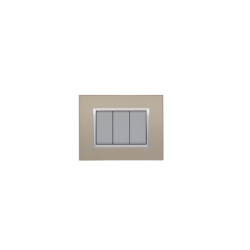 BELLA Rectangulaire Champagne / Cardre Chromé|sfh|f098f8ee699b|