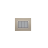 BELLA Rectangulaire Champagne / Cardre Chromé|sfh|f098f8ee699b|