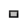 BELLA Rectangulaire Noir Brillant / Cadre Chromé|sfh|a6682311627d|