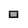 BELLA Rectangulaire Noir Brillant / Cadre Chromé|sfh|906c154af3b2|