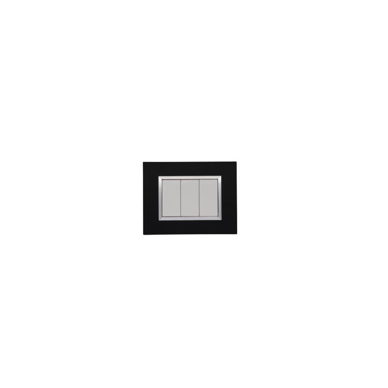 BELLA Rectangulaire Noir Mat / Cardre Chromé|sfh|fa6e91a98ff5|