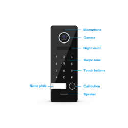 Lotus 1 bouton Avec lecteur RFID & Digicode|sfh|3a9d9aaa6b5c|