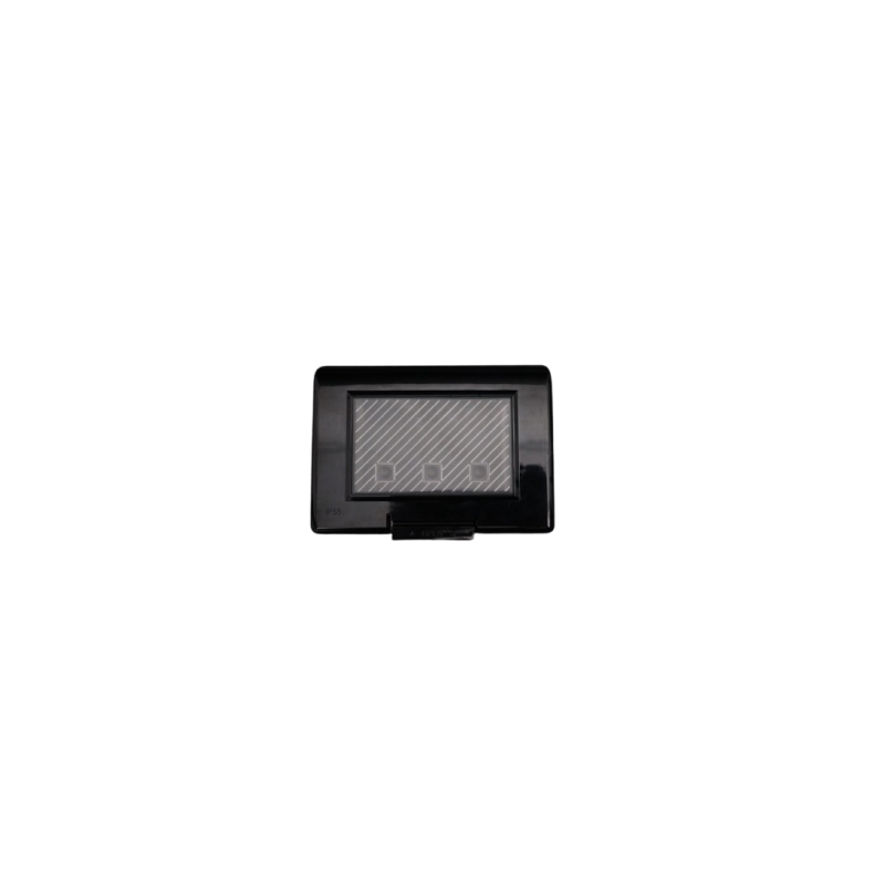 PLAQUE ETANCHE ENCASTREE RECTANGULAIRE 3 MODULES S43 NOIR|sfh|7ac56c9973dd|