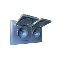 Gamme étanche Gris 2+2 modules|sfh|f4af73825f87|
