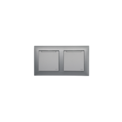 Gamme étanche Gris 2+2 modules|sfh|26ad28cb563d|