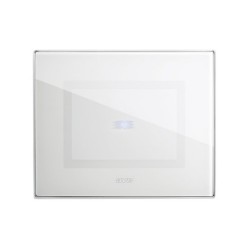PLAQUE VERA 44 TOUCH RECTANGULAIRE BLANC 3 MODULES 1 COMMANDE|sfh|434645a0d706|