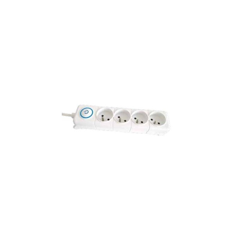 Blocs multiprises avec bouton poussoir à LED Bleu|sfh|f54033b1c383|