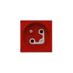 Prise 2P+T Carrée Française Rouge avec Détrompeur|sfh|5c01c731af85|