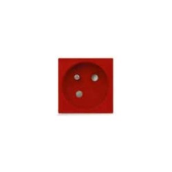 Prise 2P+T Carrée Française Rouge sans Détrompeur|sfh|b623370bb6f3|