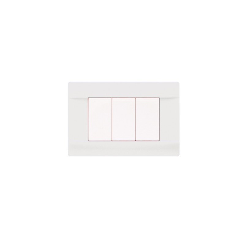 PLAQUES PENCHÉE 45 RECTANGULAIRE BLANC 3 MODULES|sfh|a871a0697d20|