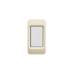 PLAQUE POUR PROFILÉ EN ALUMINIUM IVOIRE 1 MODULE|sfh|62f97b1cbf09|
