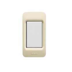 PLAQUE POUR PROFILÉ EN ALUMINIUM IVOIRE 1 MODULE|sfh|48caf43cf607|
