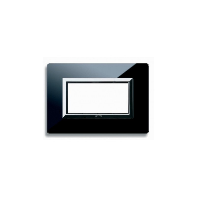 PLAQUE VERA 44 RECTANGULAIRE EN VERRE NOIR ABSOLU 4 MODULES|sfh|3bb4d4471f6c|