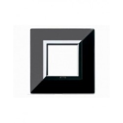PLAQUE ZAMA 44 CARREE NOIR ABSOLU 2 MODULES|sfh|712bfc307ff6|