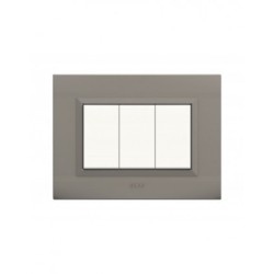 PLAQUES NOVA 45 RECTANGULAIRE ARGENT OPAQUE 3 MODULES|sfh|4d532c27dc71|