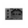 PRISE SCHUKO 2P+T + PRISE 2P 16A + CHARGEUR USB TYPE A&C 3MODULES TEKLA 44|sfh|194477b61a6d|