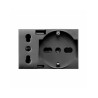 PRISE SCHUKO 2P+T + PRISE 2P 16A + CHARGEUR USB TYPE A&C 3MODULES TEKLA 44|sfh|e3dc3a2cfff9|
