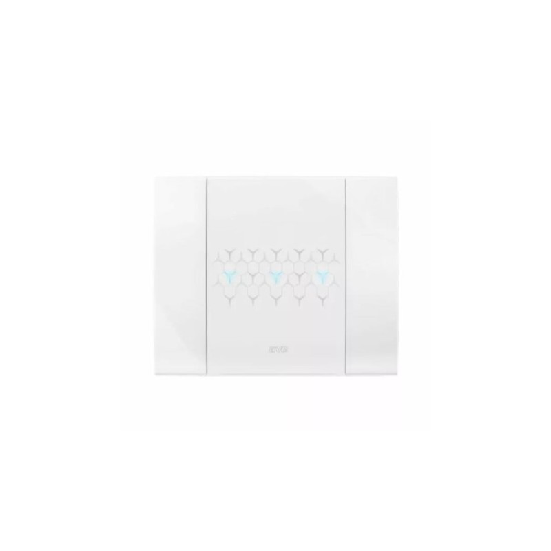 PLAQUE SMART 44 TOUCH RECTANGULAIRE BLANC EFFET BRILLANT JUSQU'À 6 COMMANDES 3 MODULES|sfh|d702a9a5f038|