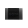 PLAQUE SMART 44 TOUCH RECTANGULAIRE ACIER ANTHRACITE EFFET BROSSÉ JUSQU'À 7 COMMANDES 4 MODULES|sfh|3f0265c3b3b6|