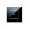 PLAQUE VERA 44 TOUCH CARRÉE NOIR ABSOLU 2 MODULES 1 COMMANDE|sfh|ea3306a0bba5|
